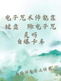 电子咒术师能靠键盘袚除电子咒灵吗