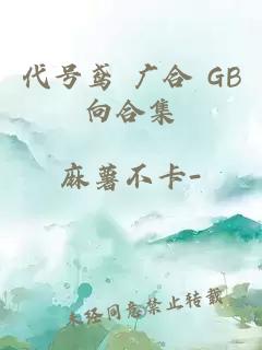代号鸢 广合 GB向合集