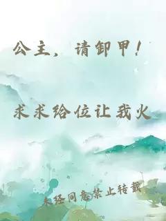 公主，请卸甲！