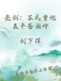 亮剑：苏式重炮轰平苍云岭