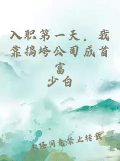 入职第一天，我靠搞垮公司成首富