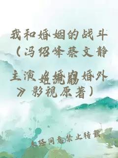 我和婚姻的战斗（冯绍峰蔡文静主演《婚内婚外》影视原著）