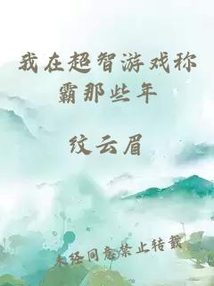 我在超智游戏称霸那些年