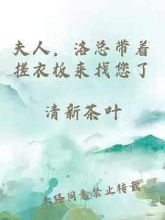 夫人，洛总带着搓衣板来找您了
