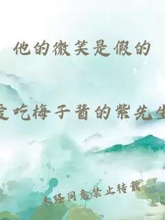 他的微笑是假的